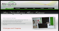 Desktop Screenshot of alexandra-nail-effect.de